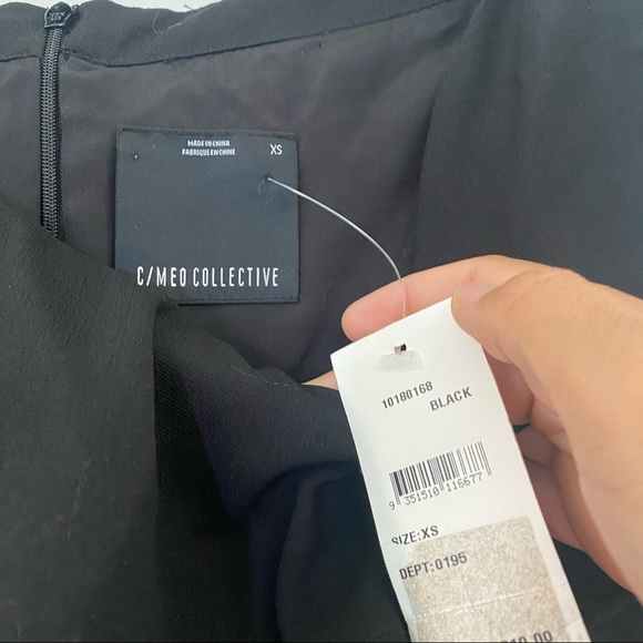 C/Meo Collective Black Cascade Ruffle Off the Shoulder Dress - Picture 10 of 10